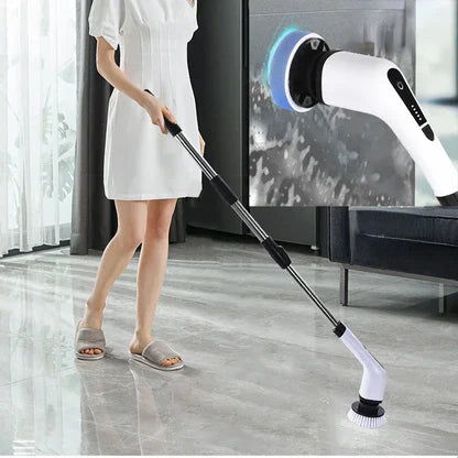 🧼 CEPILLO ELÉCTRICO MULTIFUNCIONAL 9 en 1  + LIMPIADOR MULTIUSOS DE REGALO 🎁